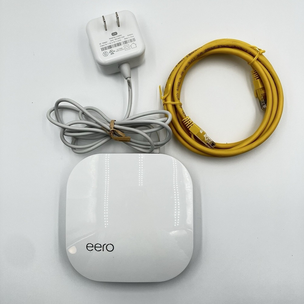 Eero Pro B010001 AC Tri-Band Mesh Router w/Ethernet Cord - White